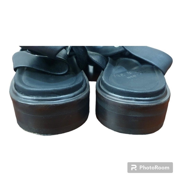 RAG & BONE SLAYTON SANDAL BLACK STRAPPY ITALIAN LEATHER Saze EU37 Women’s 7 $350 - Picture 10 of 11